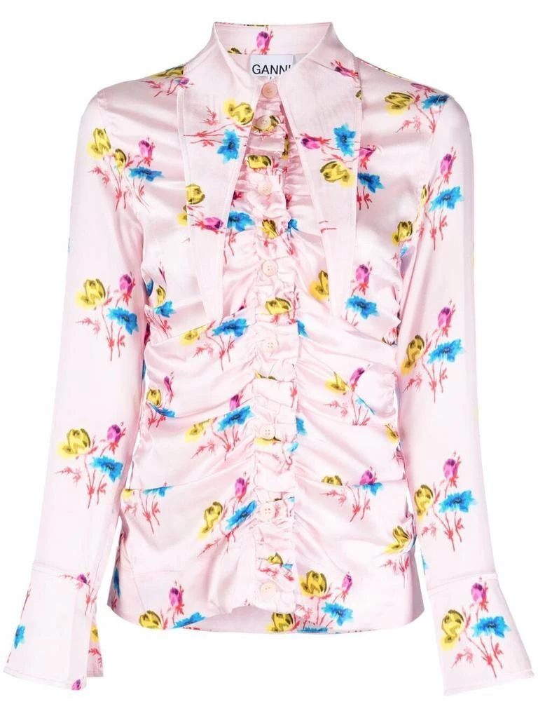 商品Ganni|Floral shirt,价格¥1030,第1张图片