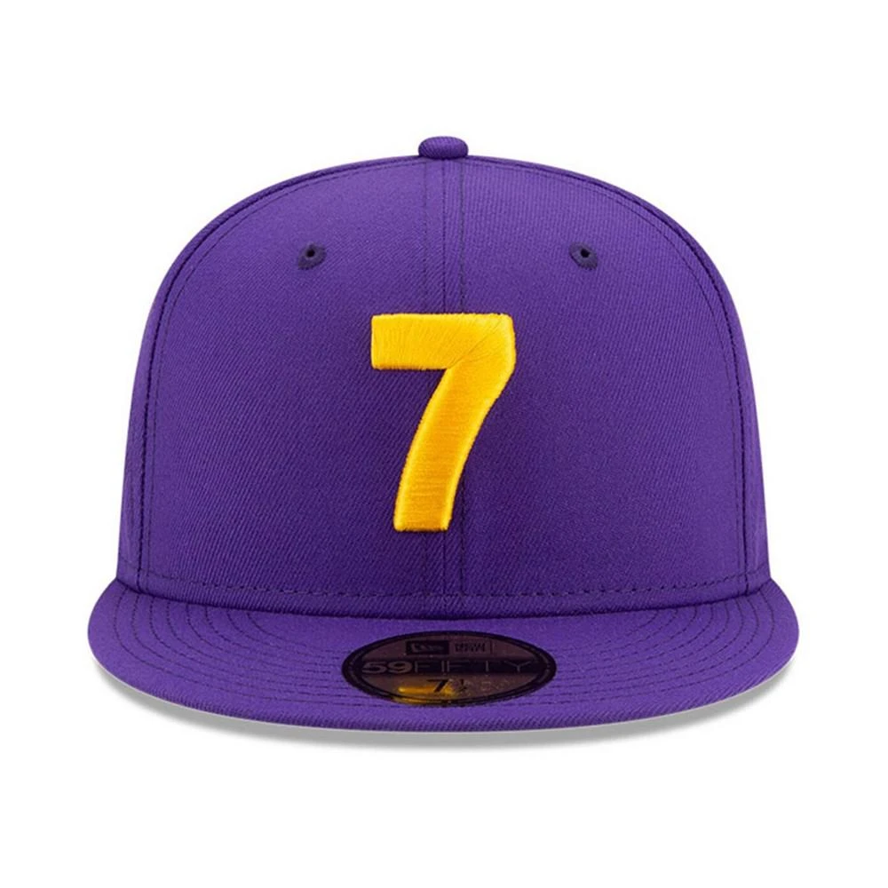 商品New Era|Men's Purple Los Angeles Lakers 7 OTC 59FIFTY Fitted Hat,价格¥301,第2张图片详细描述