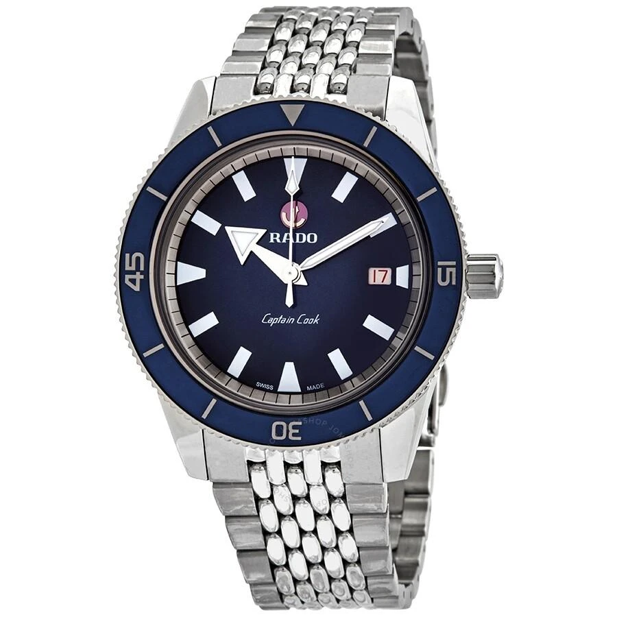 商品Rado|Captain Cook Automatic Blue Dial Men's Watch R32505203,价格¥12169,第1张图片