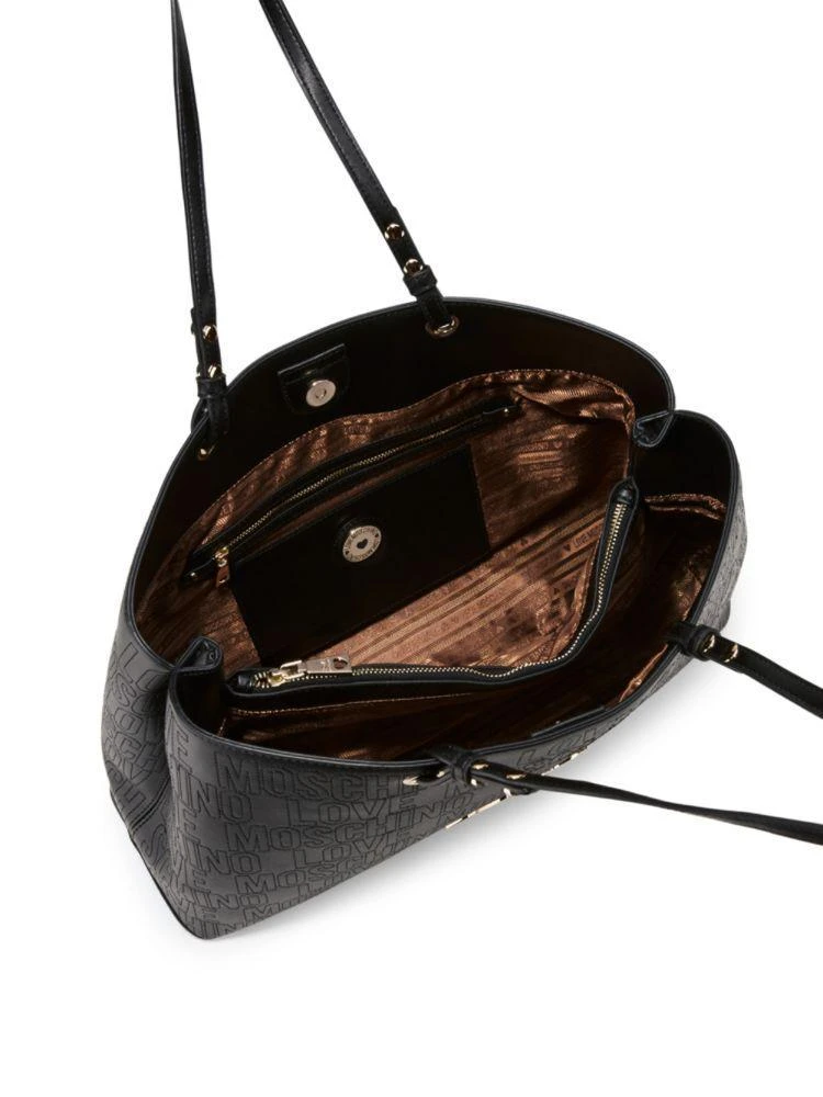 商品Moschino|Faux Leather Tote,价格¥1337,第2张图片详细描述