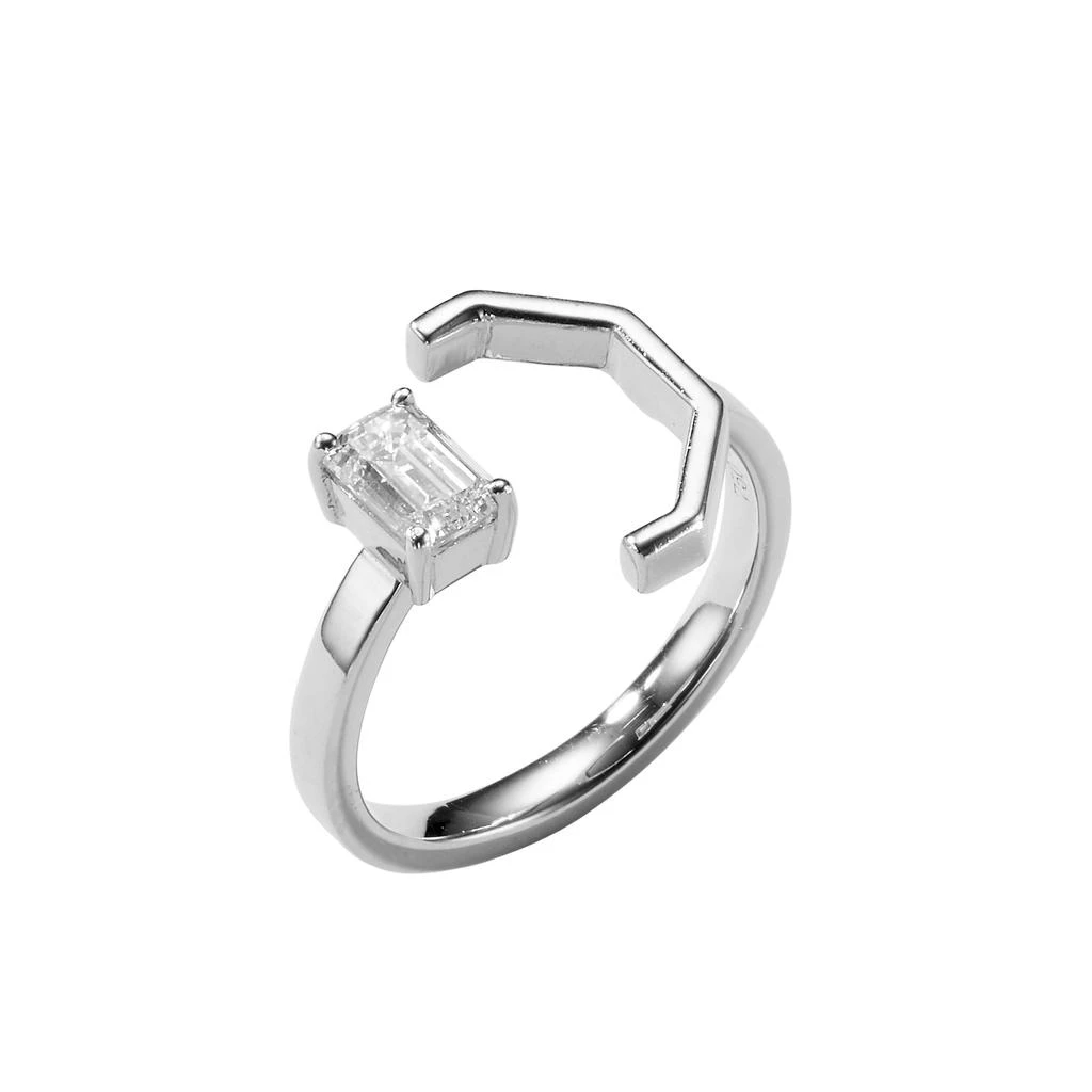 商品AME|Âme Angles 18K White Gold, Lab-Grown Diamond 0.68ct. tw. Open Ring Sz. 6,价格¥13436,第2张图片详细描述