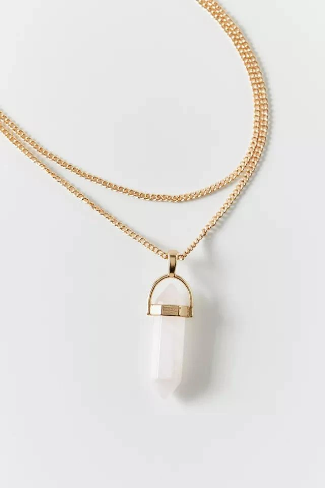 商品Urban Outfitters|Genuine Stone Pendant Layer Necklace,价格¥39,第1张图片
