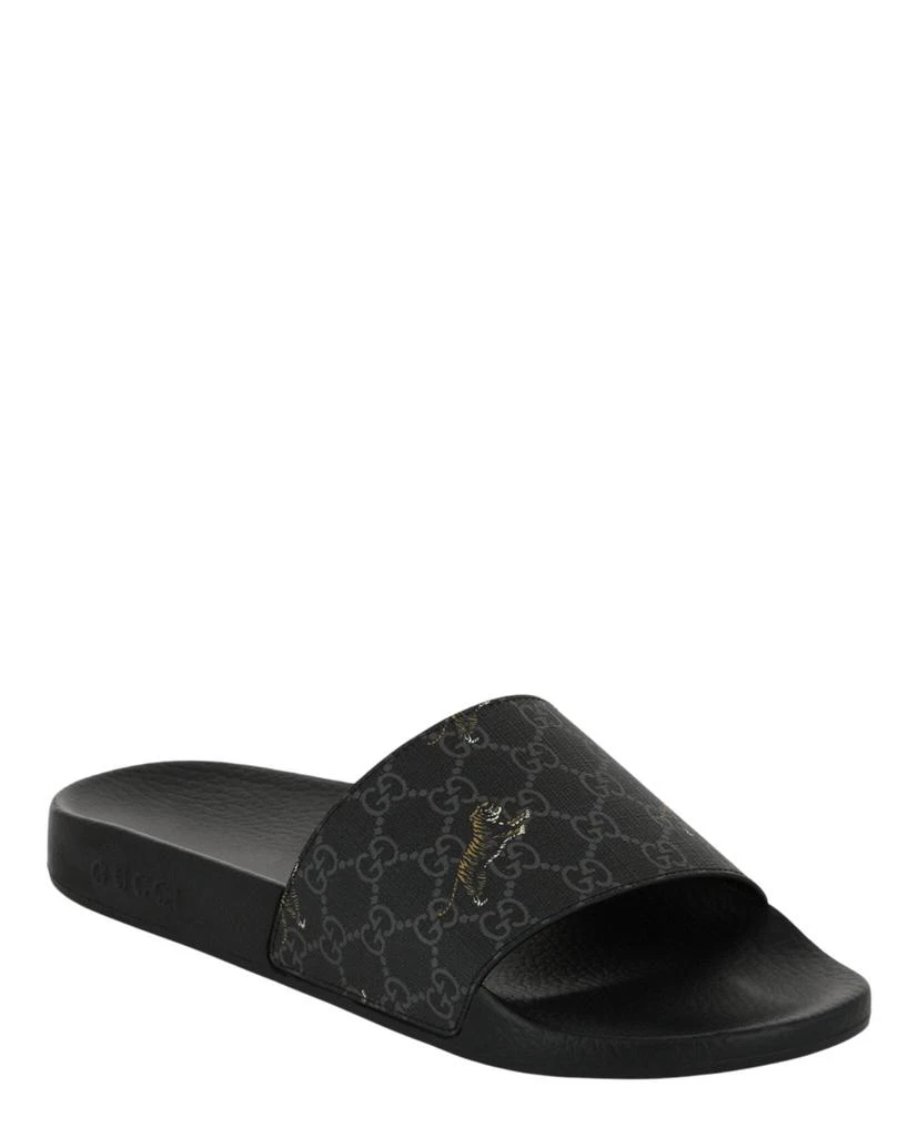 商品Gucci|Pursuit Gg Supreme Tiger Slides,价格¥1396,第2张图片详细描述