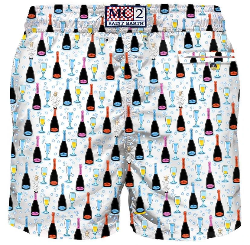 商品Mc2 Saint Barth|Man Light Fabric Swim Shorts With Bellavista Print | Bellavista Special Edition,价格¥1094,第2张图片详细描述