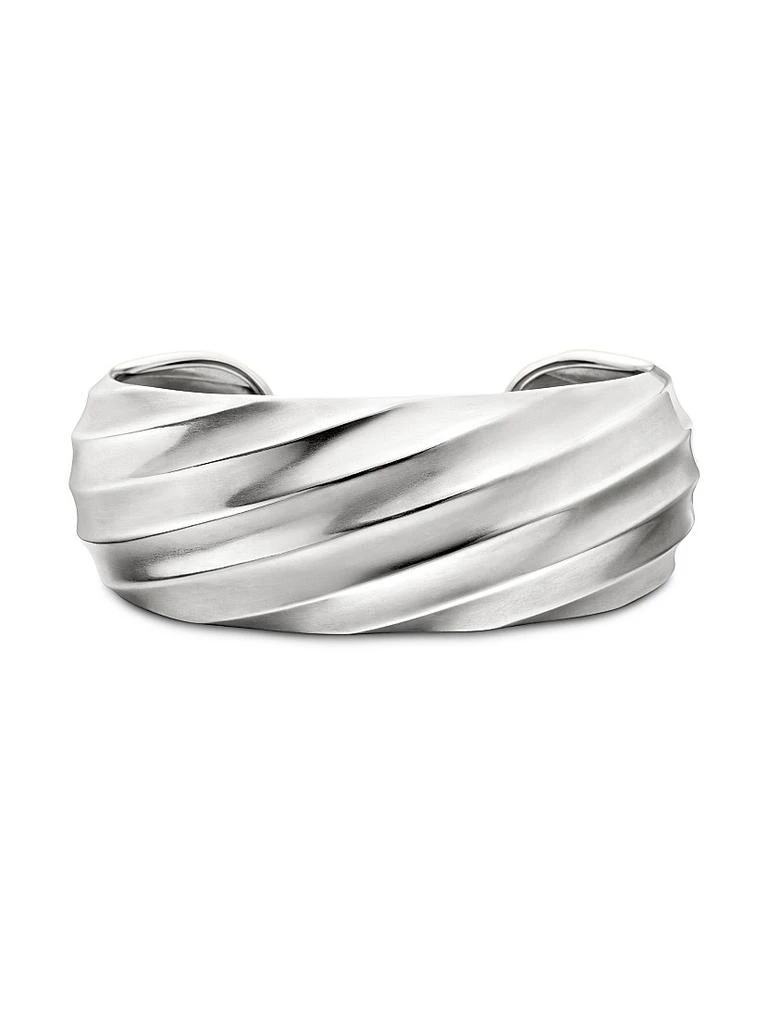 商品David Yurman|Cable Edge Cuff Bracelet in Sterling Silver, 24MM,价格¥9244,第1张图片