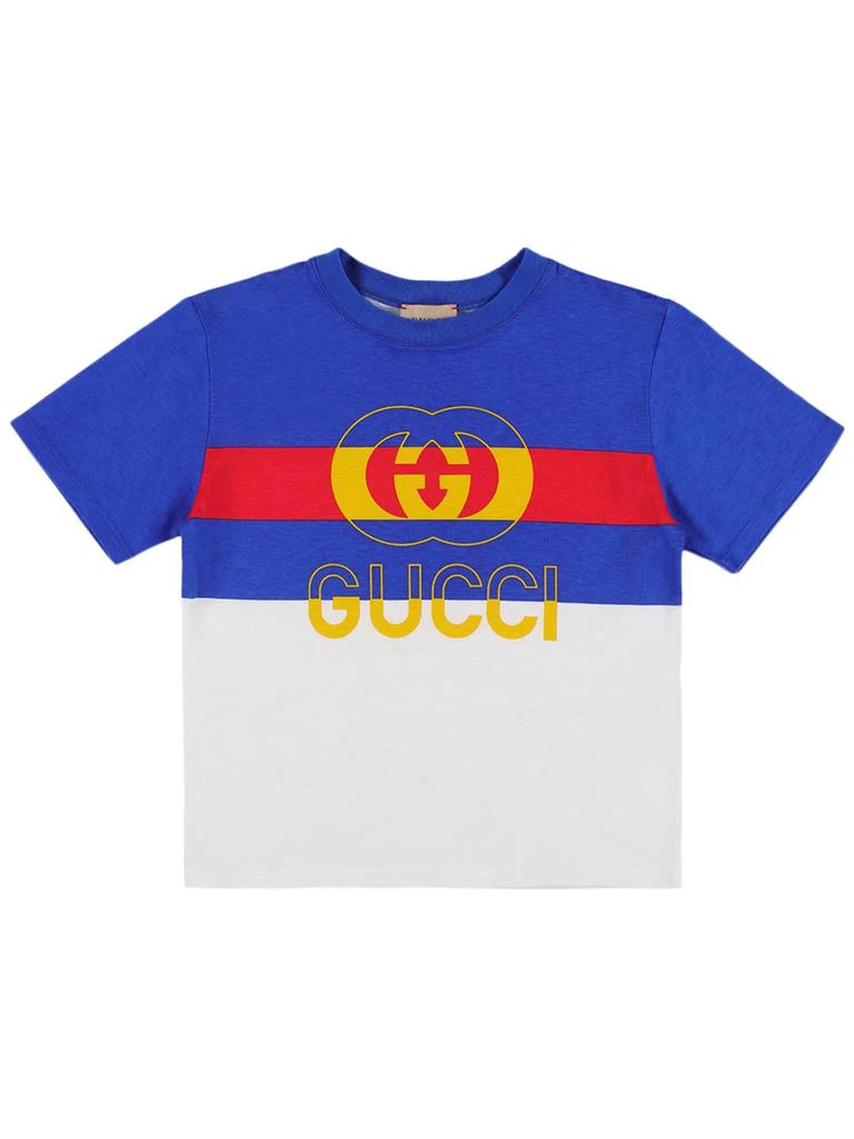 商品Gucci|Logo Cotton Jersey T-shirt,价格¥1848,第1张图片