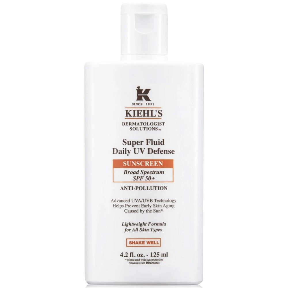 商品Kiehl's|Dermatologist Solutions Super Fluid Daily UV Defense, 4.2 oz.,价格¥507,第1张图片