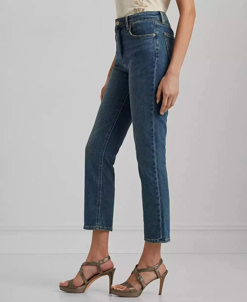 商品Ralph Lauren|Women's High-Rise Straight Ankle Jeans, Regular & Petite,价格¥369,第3张图片详细描述