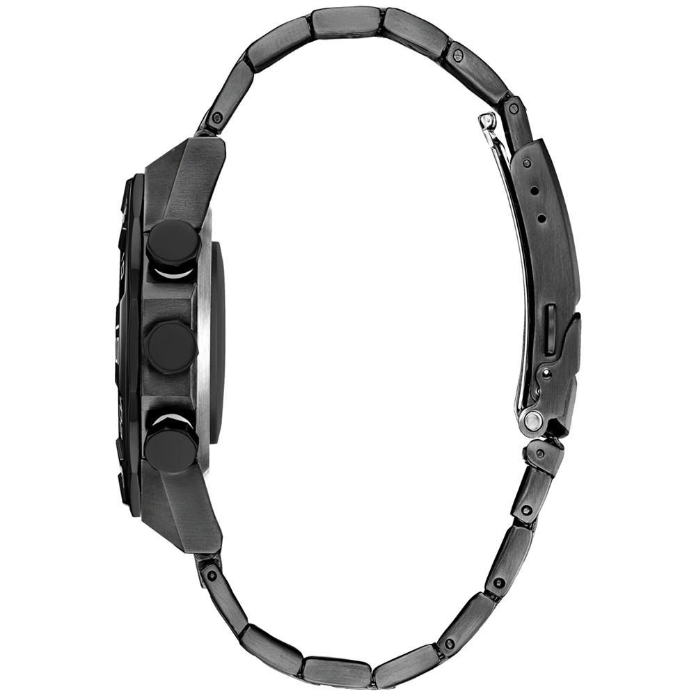 商品Citizen|Men's CZ Smart Hybrid HR Grey Ion-Plated Stainless Steel Bracelet Smart Watch 44mm,价格¥2910,第4张图片详细描述