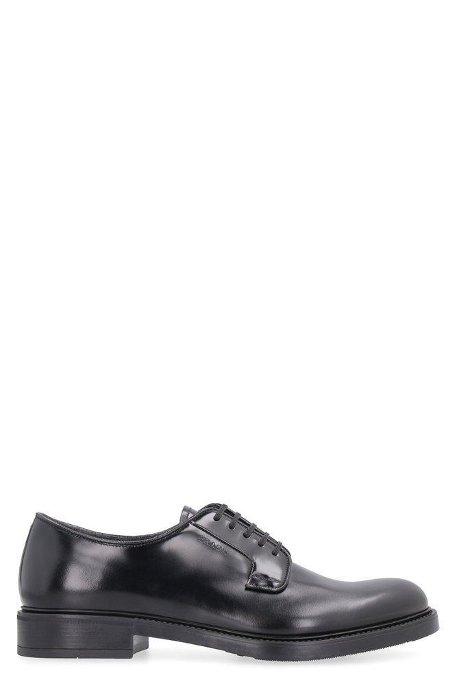 商品Prada|Prada Almond Toe Derby Shoes,价格¥4502,第1张图片