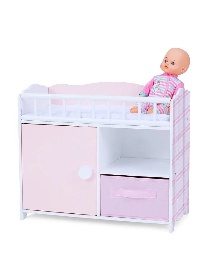Olivia's Little World by Kids Aurora Princess Pink Plaid Baby Doll Bed with Accessories Pink - Ages 3-7 商品