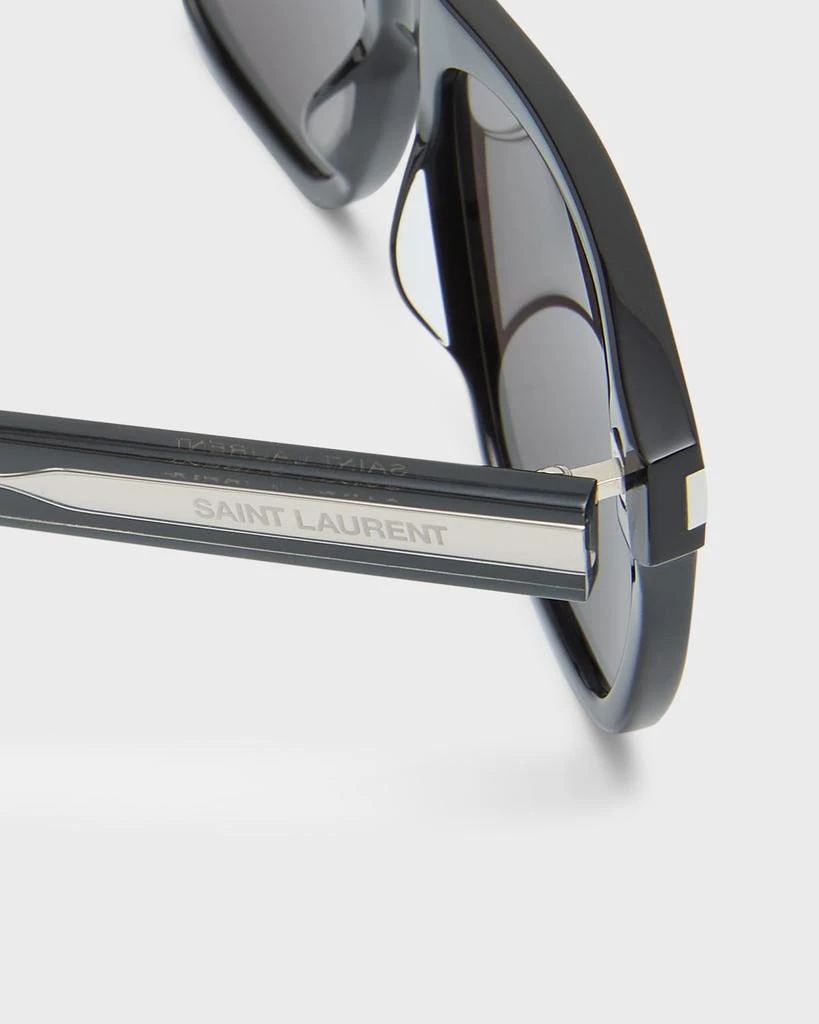 商品Yves Saint Laurent|Men's SL 619 Acetate Rectangle Sunglasses,价格¥4013,第4张图片详细描述