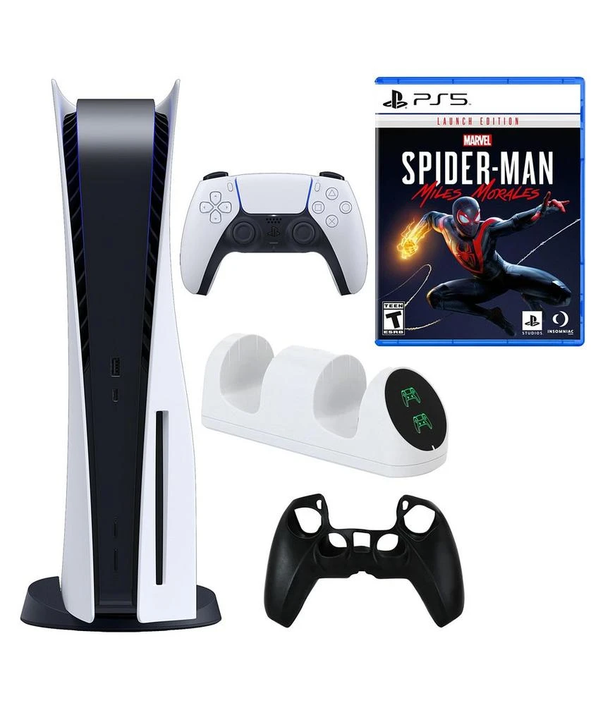 商品SONY|PlayStation 5 Console with Spiderman Miles Morales Game and Accessories Kit,价格¥5671,第1张图片