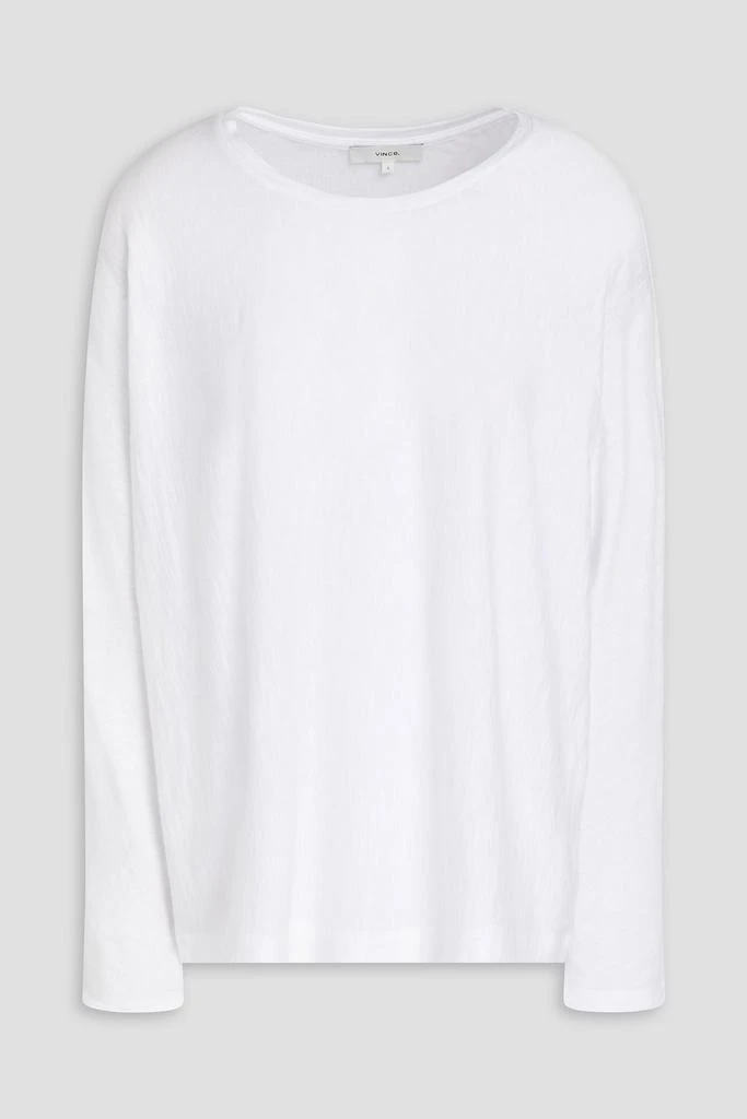 商品Vince|Slub Pima cotton-jersey top,价格¥392,第3张图片详细描述