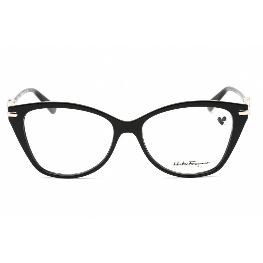 商品Salvatore Ferragamo|Salvatore Ferragamo Women's Eyeglasses - Black Plastic Cat Eye Frame | SF2937R 001,价格¥495,第2张图片详细描述