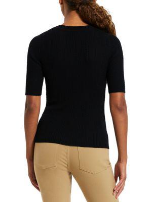 Wool Short Sleeve Sweater商品第2张图片规格展示