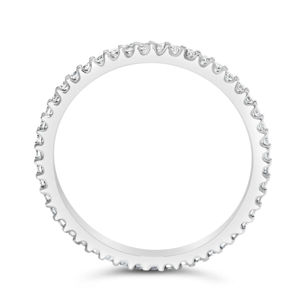 商品Haus of Brilliance|14K White Gold Shared Prong Set Round Diamond Eternity Band Ring,价格¥9266,第4张图片详细描述