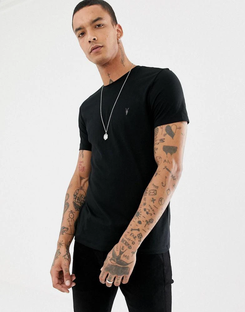 商品ALL SAINTS|AllSaints Tonic crew t-shirt in jet black,价格¥320,第1张图片