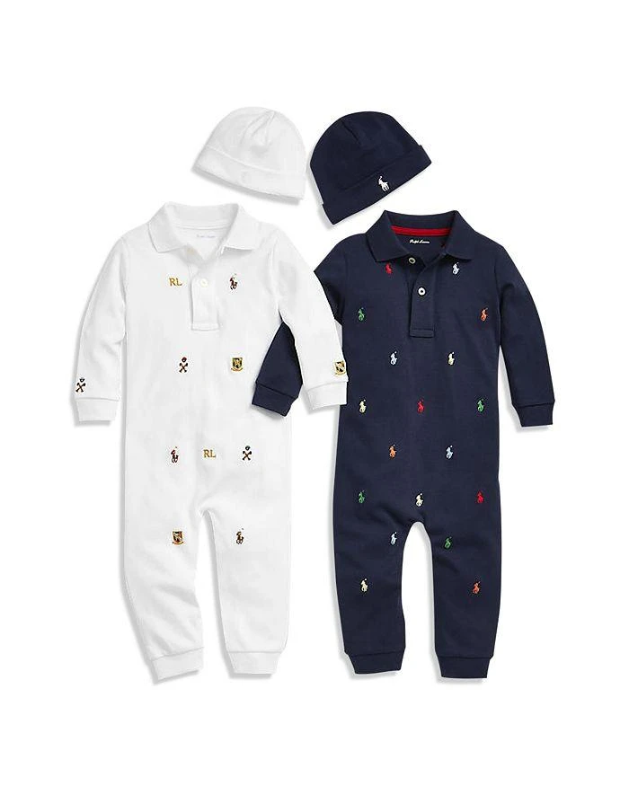 商品Ralph Lauren|Infant Boys' Embroidered Coverall - 尺寸 新生儿-24 个月,价格¥340,第3张图片详细描述