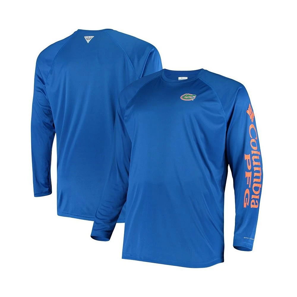 商品Columbia|Men's Royal Florida Gators Big and Tall Terminal Tackle Long Sleeve Omni-Shade T-shirt,价格¥244,第1张图片