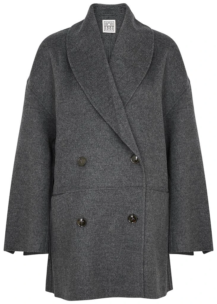 商品Totême|Double-breasted wool coat,价格¥4026,第1张图片