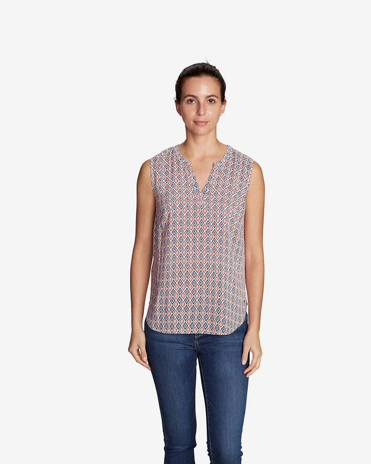 商品Eddie Bauer|Women&#39;s Sunrise Sleeveless Popover Shirt,价格¥261,第2张图片详细描述