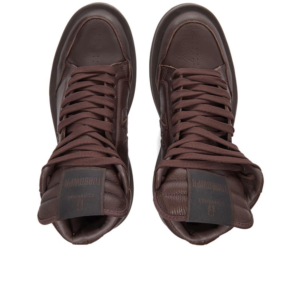商品Converse|男款 Rick Owens联名 TURBOWPN 中帮休闲鞋 棕色,价格¥1090,第7张图片详细描述