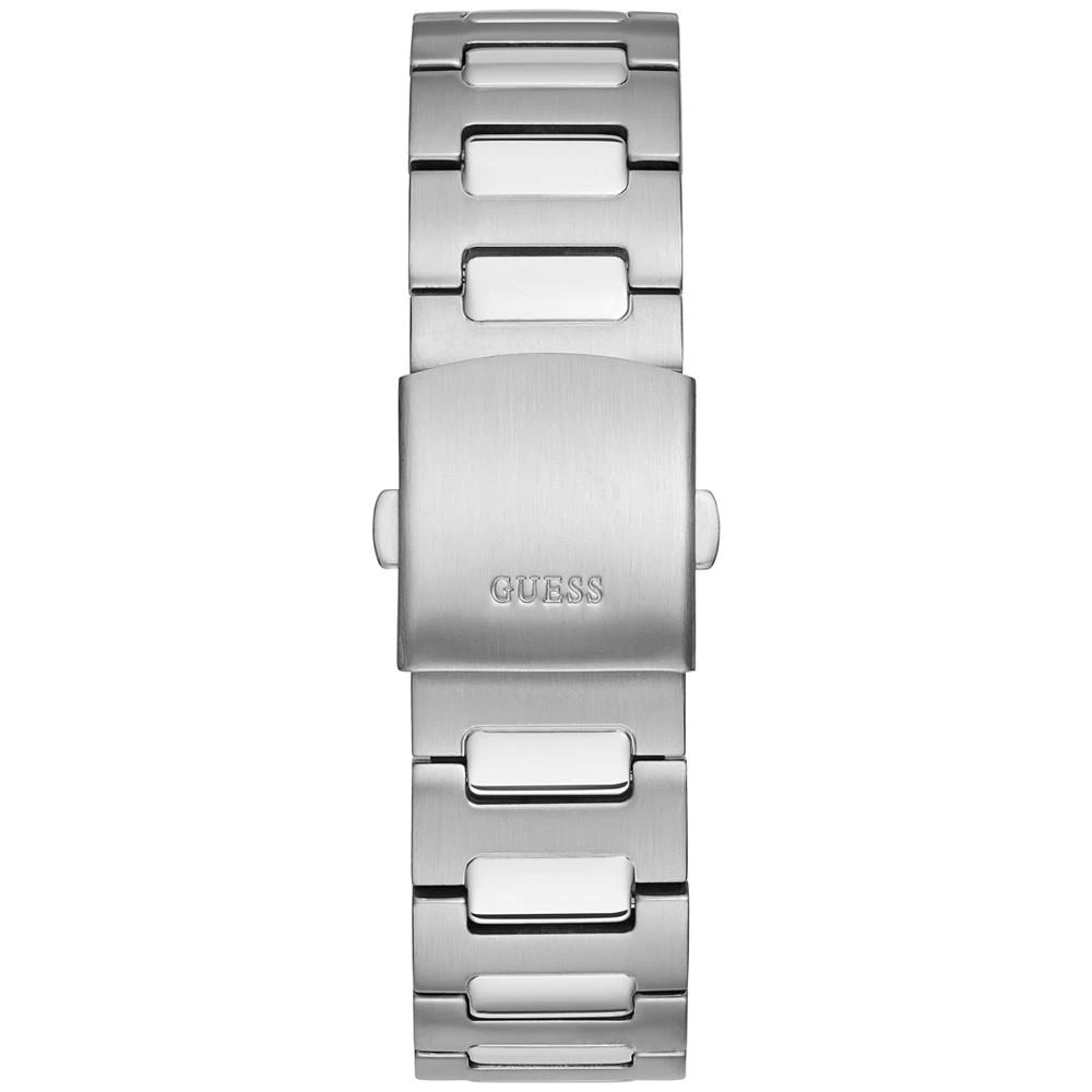 商品GUESS|Men's Diamond Accent Stainless Steel Bracelet Watch 44mm,价格¥449,第5张图片详细描述