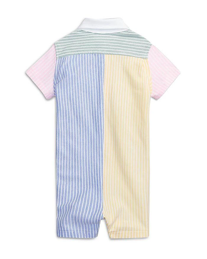 商品Ralph Lauren|Boys' Striped Cotton Mesh Fun Shortall - Baby,价格¥158,第2张图片详细描述