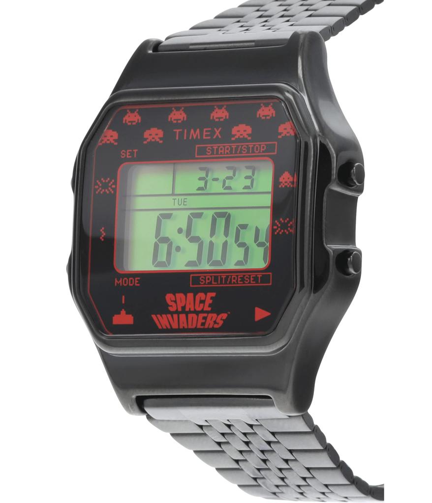 34 mm Timex T80 X Space Invaders Stainless Steel Bracelet Watch商品第2张图片规格展示