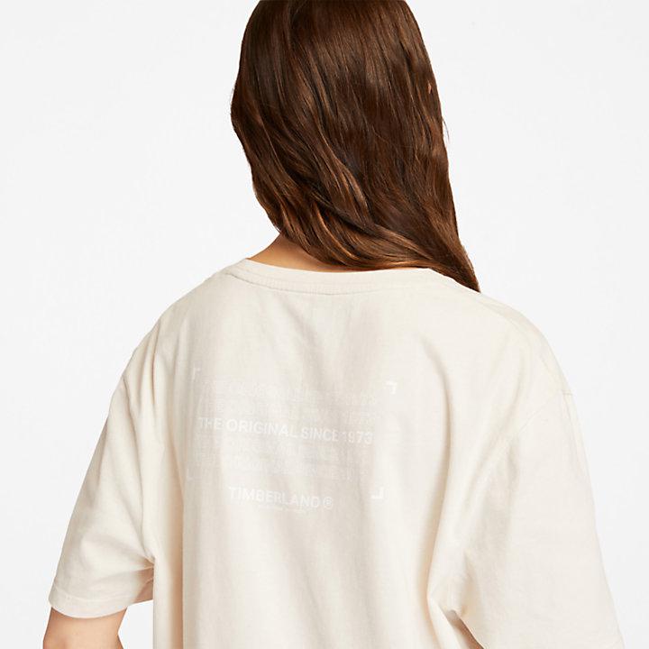 Organic Cotton Utility T-shirt for Women in White商品第6张图片规格展示