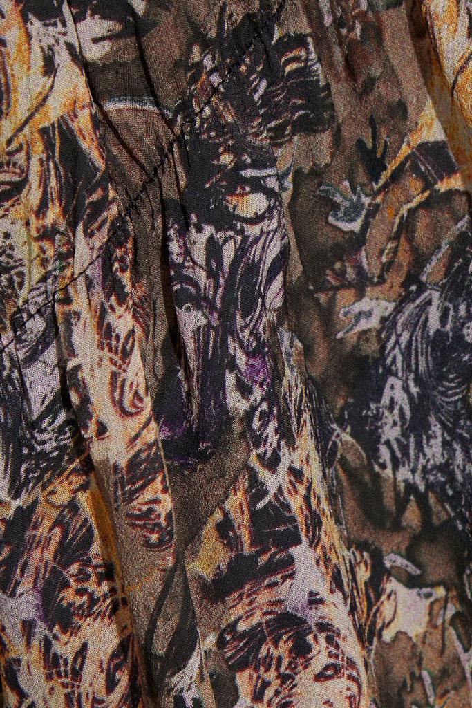Jorik printed crepe de chine blouse商品第4张图片规格展示