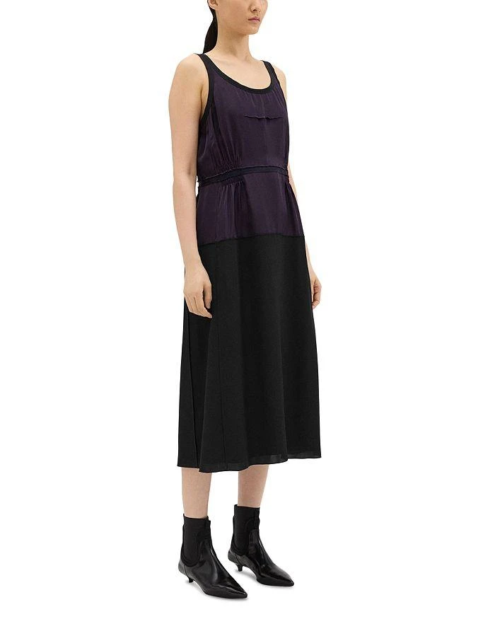 商品Theory|Draped Silk Midi Dress,价格¥2066,第4张图片详细描述