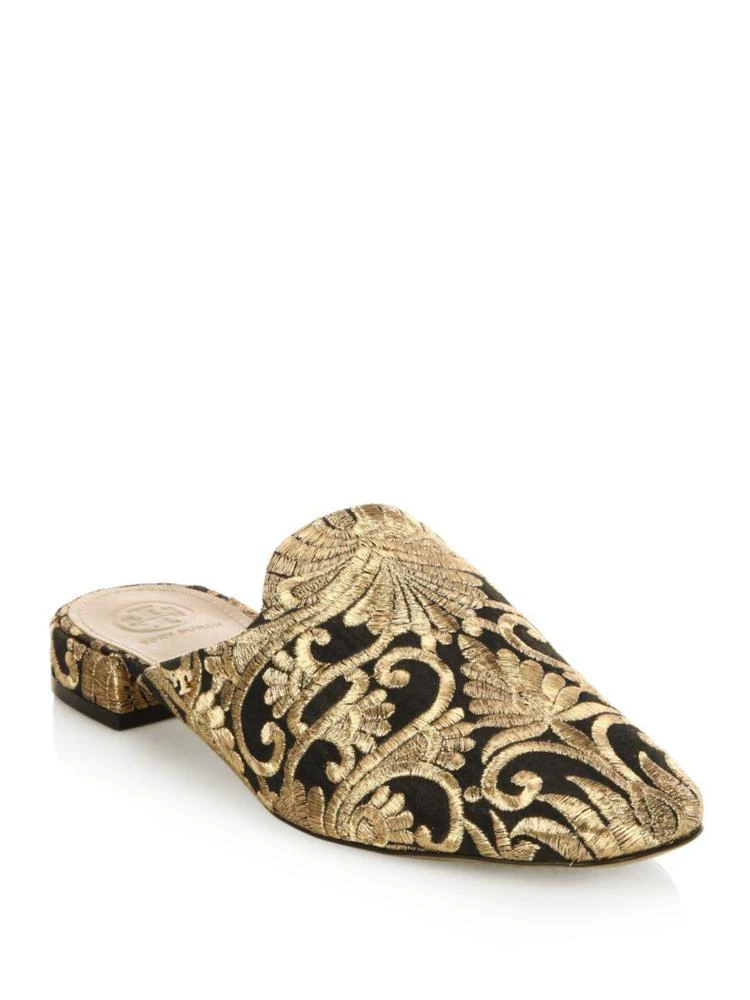 商品Tory Burch|Carlotta Embroidered Slide Mules,价格¥1045,第1张图片