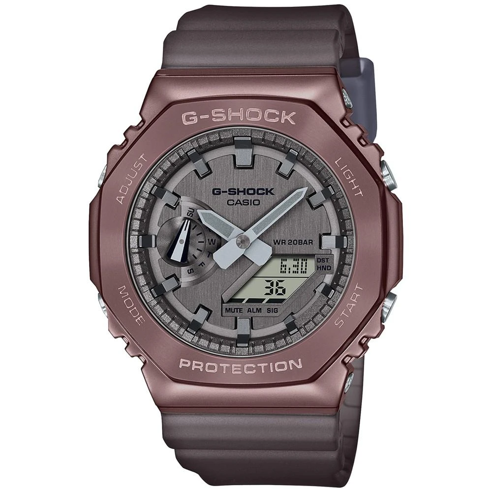 商品G-Shock|Men's Analog Digital Brown Resin Strap Watch 44mm,价格¥1289,第1张图片