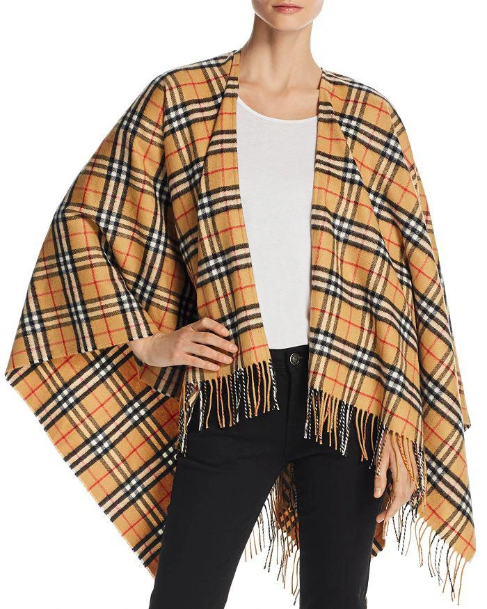 商品Burberry|Vintage Check Cape,价格¥7388,第1张图片