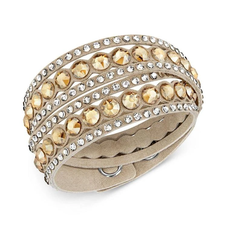 商品Swarovski|Swarovski Crystal Double Wrap 手环,价格¥519,第1张图片