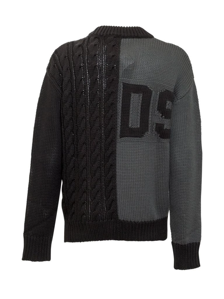 商品GCDS|GCDS Logo Intarsia Cable Knit Sweater,价格¥1599,第2张图片详细描述