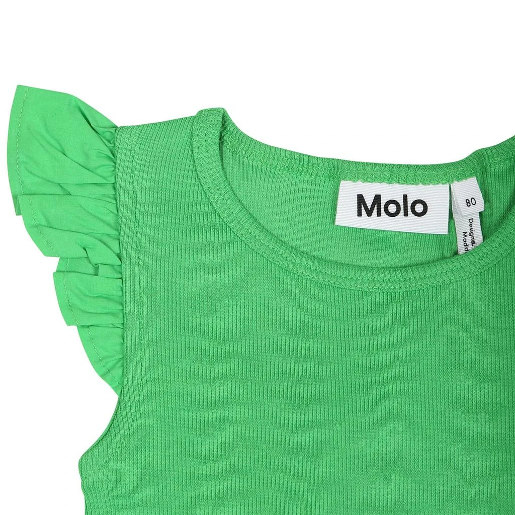 商品MOLO|Green Dress For Baby Girl,价格¥617,第3张图片详细描述