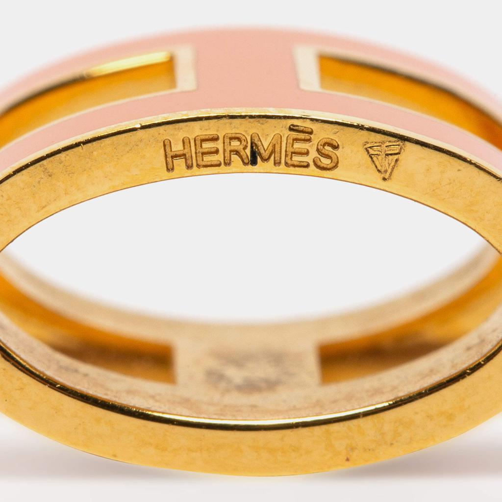 Hermès Orange Lacquer Gold Plated Pop H Pendant商品第4张图片规格展示