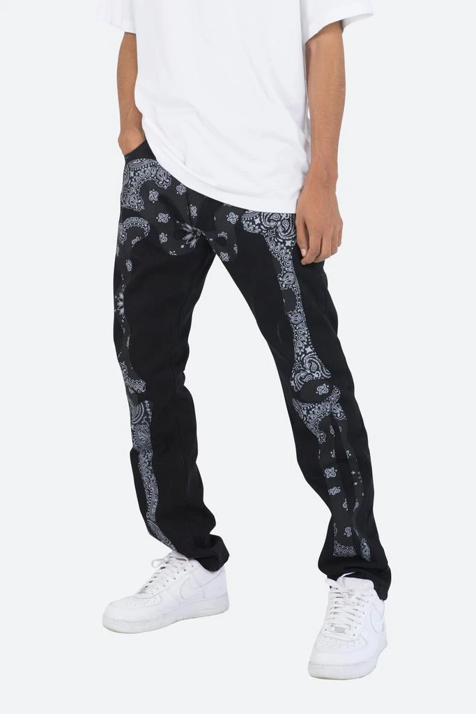 D261 Skeleton Straight Denim - Black/Black 商品