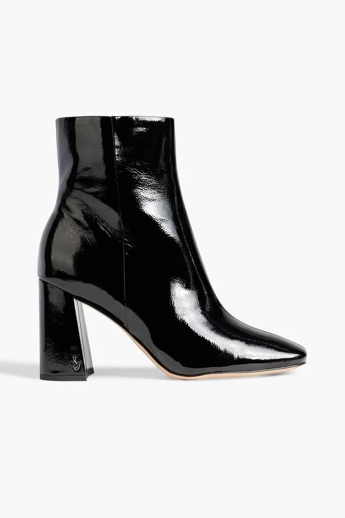 商品Sam Edelman|Codie faux patent-leather ankle boots,价格¥386,第1张图片