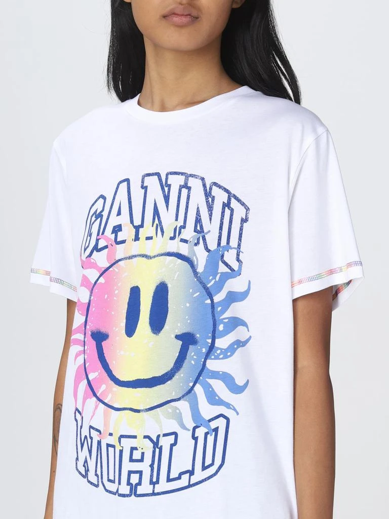 商品Ganni|Ganni cotton t-shirt with Smile print,价格¥310,第4张图片详细描述