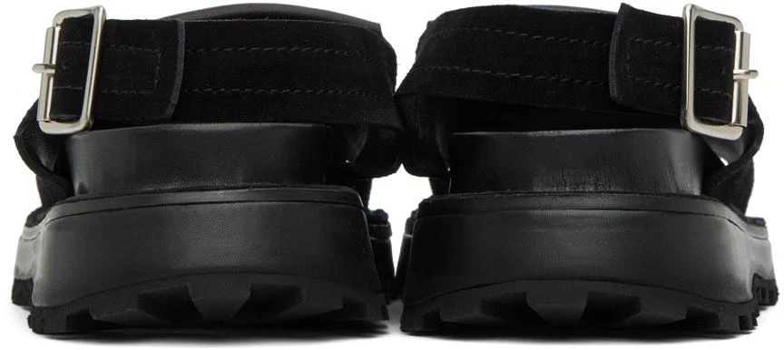 商品Jil Sander|Black Reverse Suede Sandals,价格¥3579,第2张图片详细描述