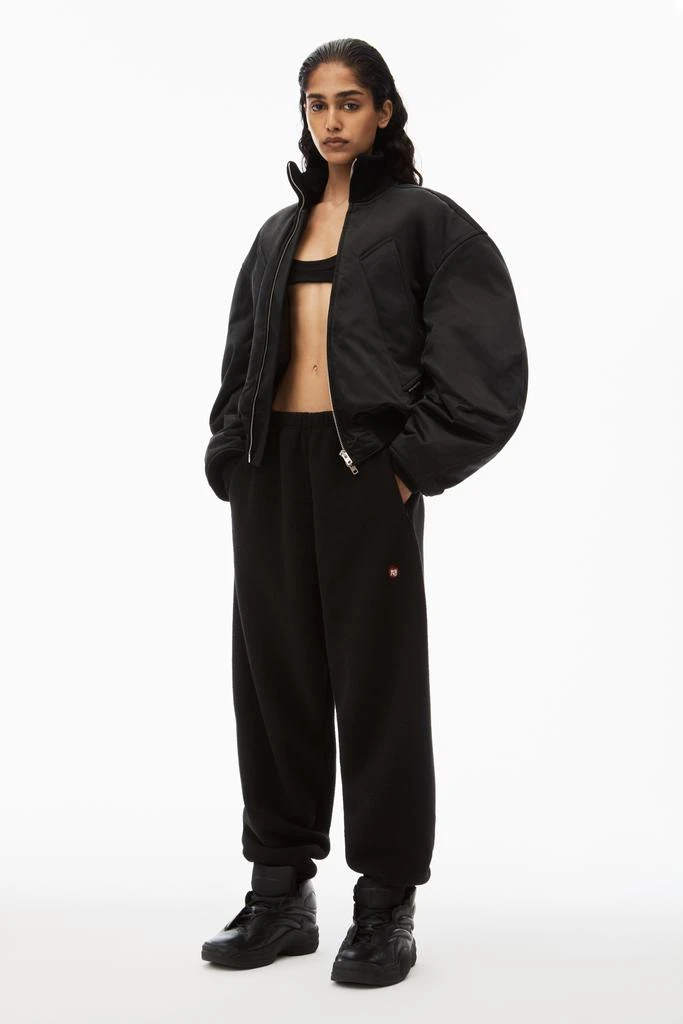 商品Alexander Wang|sweatpant in teddy fleece with red apple logo,价格¥1435,第1张图片