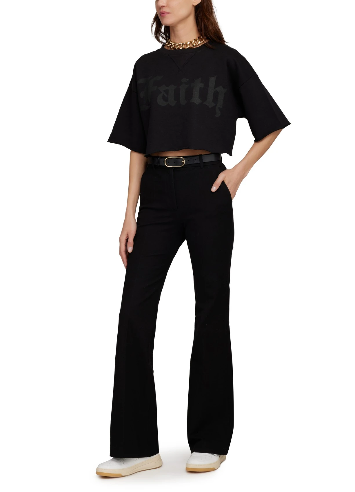 商品Faith Connexion|Faith Connexion 女士T恤 FAIA2827BCK 黑色,价格¥2199,第3张图片详细描述