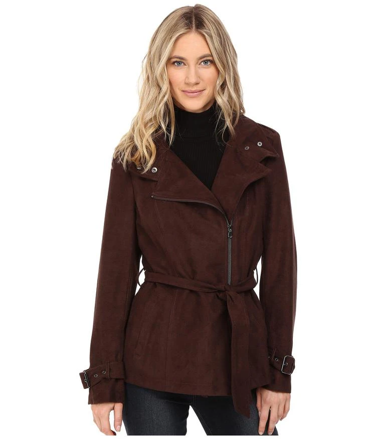商品Kenneth Cole|Belted Suede Biker Jacket,价格¥417,第1张图片