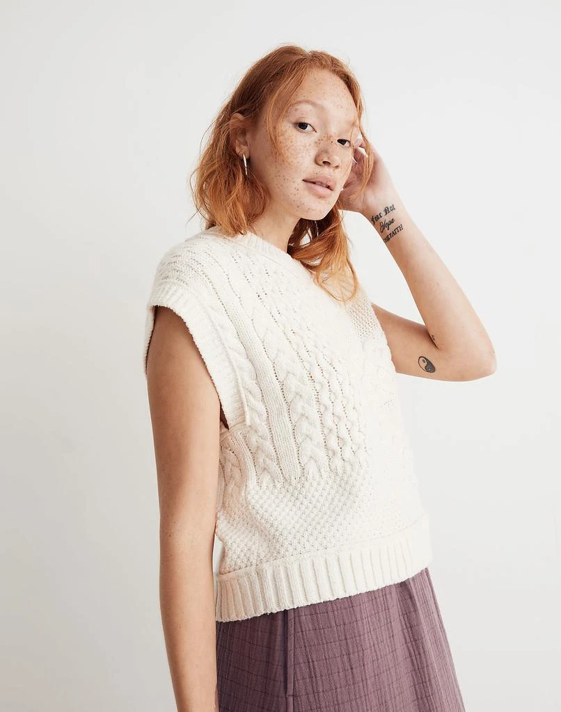 商品Madewell|Patchwork Sweater Vest,价格¥476,第2张图片详细描述