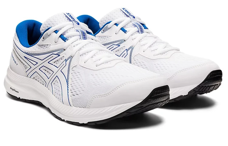 商品[国内直发] Asics|Gel-Contend 7 低帮 跑步鞋 男款 白蓝,价格¥838,第4张图片详细描述