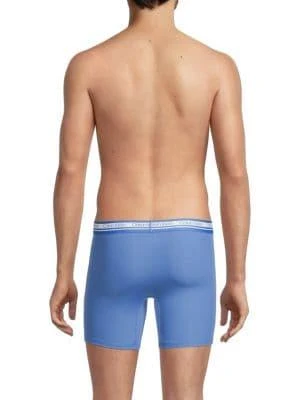 商品Calvin Klein|Aeros 3-Pack Logo Boxer Briefs,价格¥122,第3张图片详细描述